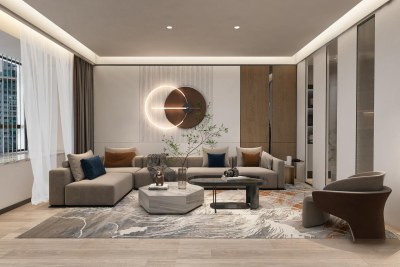 现代客餐厅3D模型下载